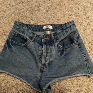 Blue Denim shorts F21